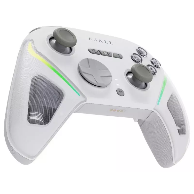 AJAZZ GP100S ασύρματο gamepad με σταθμό φόρτισης, λευκό