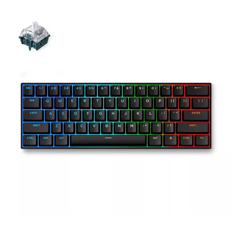 MCHOSE Ace 60 Pro gaming πληκτρολόγιο Hall-Effect Magnetic, TTC Uranus Magnetic Switch-SE, μαύρο (Ace60-5A)