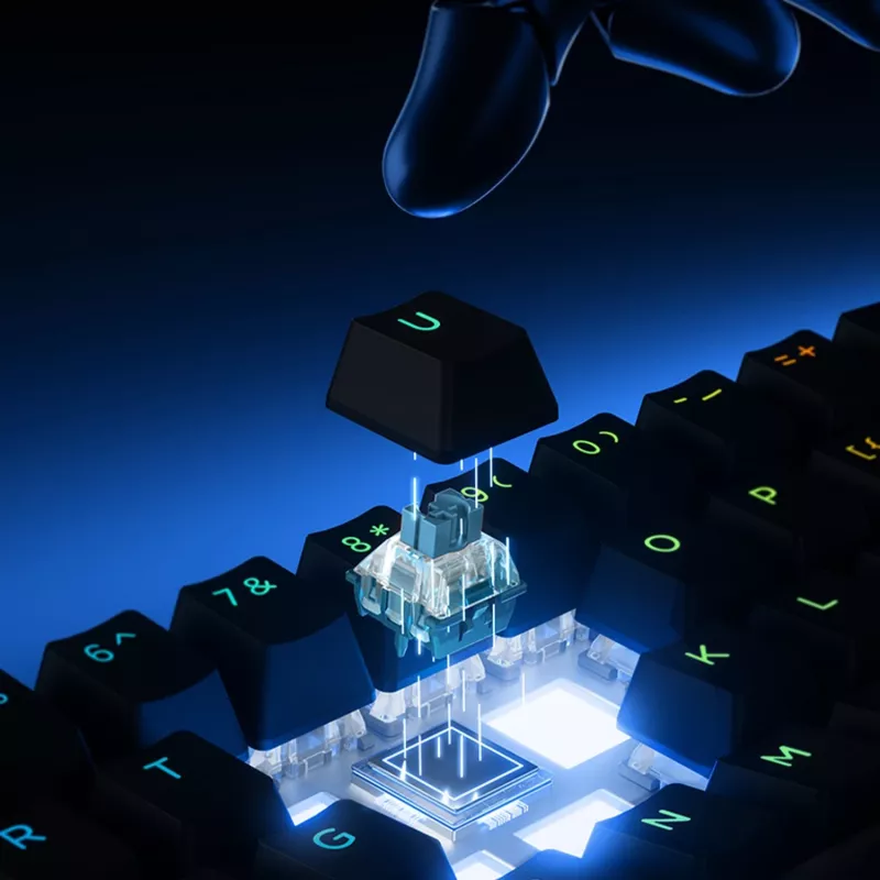 MCHOSE Ace 60 Pro gaming πληκτρολόγιο Hall-Effect Magnetic, TTC Uranus Magnetic Switch-SE, μαύρο (Ace60-5A)