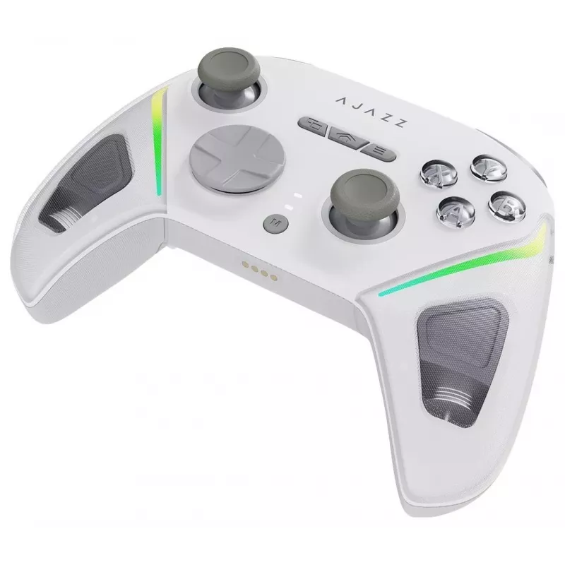 AJAZZ GP100-W Tri-Mode Wireless RGB Gamepad για Switch, PC, iOS & Android – Λευκό