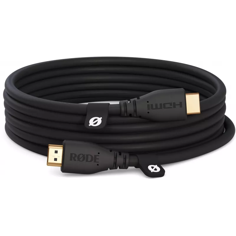 RODE HDMICABLE3M καλώδιο High-Speed HDMI 3m με Ethernet, 4K 60Hz, HDR, 18Gbps, επιχρυσωμένο