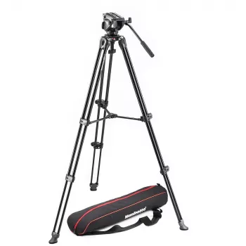 Σετ τρίποδου βίντεο fluid Manfrotto MVK500AM με κεφαλή MVH500A και αλουμινένιο τρίποδο MVT502AM
