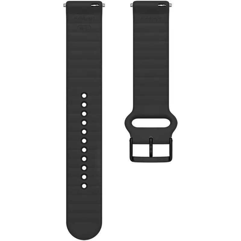 Polar Ignite 3 Λουράκι Σιλικόνης 20 mm S-L, Μαύρο