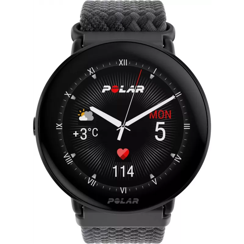Polar Ignite 3 S-L, μαύρο/μαύρο πλεκτό (900111828)