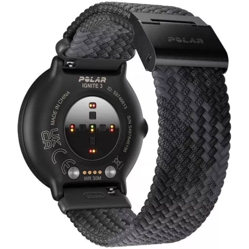 Polar Ignite 3 S-L, μαύρο/μαύρο πλεκτό (900111828)