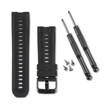 Garmin QuickFit 26 Λουρί για tactix, Fenix 7X, Enduro, Descent Mk2 - Μαύρο σιλικόνη