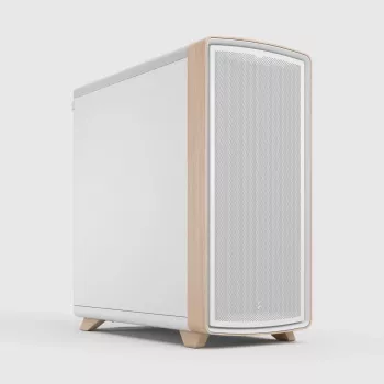 Fractal Design Summit Chalk White Solid ATX Midi Tower κουτί, λευκό/ξύλο