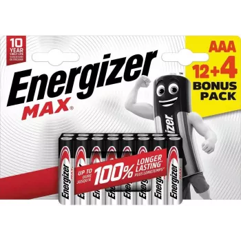 Energizer Max Micro AAA Αλκαλικές μπαταρίες 1,5 V, συσκευασία 16 τεμ. (E303341000)
