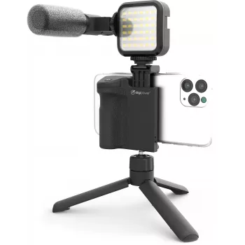 DigiPower DPS-VLG4 Σετ Λαβής Vlogging με Φως LED και Μικρόφωνο