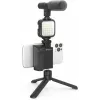 DigiPower DPS-VLG4 Σετ Λαβής Vlogging με Φως LED και Μικρόφωνο