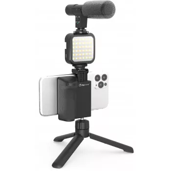 DigiPower DPS-VLG4 Σετ Λαβής Vlogging με Φως LED και Μικρόφωνο