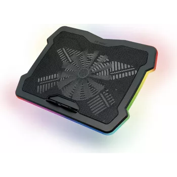 Antec HyperFlow RGB Βάση ψύξης laptop για laptops έως 17,3 inch με δύο ανεμιστήρες 140 mm