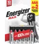 Energizer Max AAA αλκαλικές μπαταρίες, 1,5 V, συσκευασία 6 τεμ. (4+2)