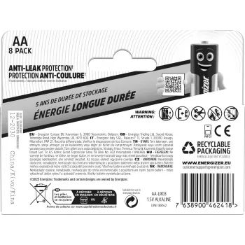 Αλκαλικές μπαταρίες Energizer Everyday AA/LR6 (DHP8)
