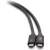 C2G καλώδιο 2,5 ποδιών Thunderbolt 4 USB-C - 40Gbps, 100W PD, 8K, Μαύρο