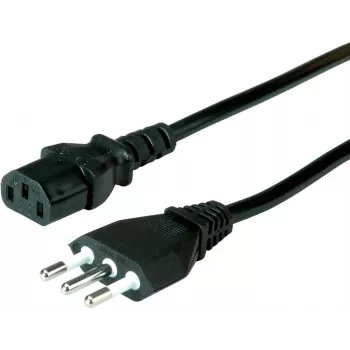 VALUE ιταλικό καλώδιο τροφοδοσίας C13 σε Type L 5m μαύρο