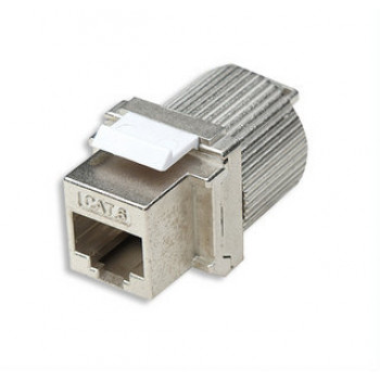 Intellinet 167222 Cat6 FTP RJ45 Keystone Jack, χωρίς εργαλεία, θωρακισμένο, κράμα ψευδαργύρου