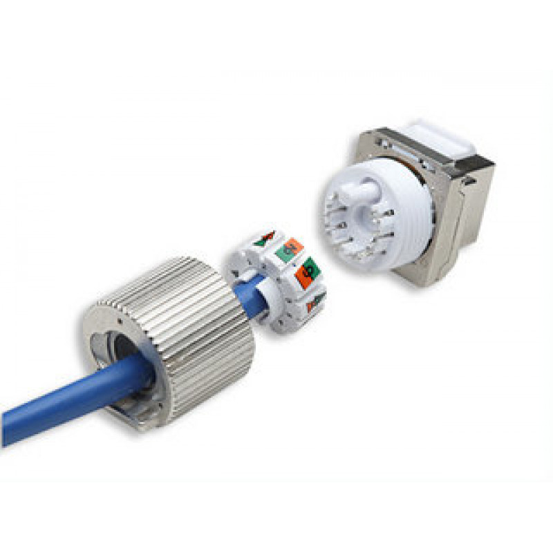 Intellinet 167222 Cat6 FTP RJ45 Keystone Jack, χωρίς εργαλεία, θωρακισμένο, κράμα ψευδαργύρου