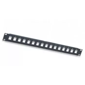 Intellinet 24-Port Keystone patch panel, 19 ιντσών 1U, κενό, μαύρο (513593)