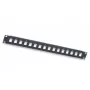 Intellinet 24-Port Keystone patch panel, 19 ιντσών 1U, κενό, μαύρο (513593)