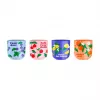 Bialetti Fruit Vibes Σετ κεραμικών φλιτζανιών καφέ, 300 ml, Πολύχρωμο, κατάλληλα για πλυντήριο πιάτων και φούρνο μικροκυμάτων