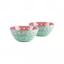 Guzzini Le Murrine Σετ 2 μπολ 12 cm Matcha-Πράσινο/Λευκό/Mauve