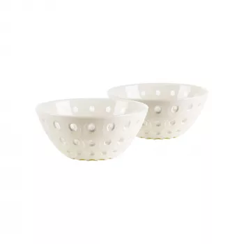 Guzzini Le Murrine Σετ 2 μπολ 12 cm Perlmutt/Λευκό/Perlmutt