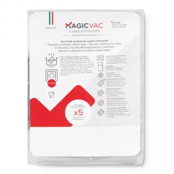 MagicVac 50 Σακούλες κενού 40x50 cm – ανάγλυφες, χωρίς BPA, κατάλληλες για μαγείρεμα και sous-vide