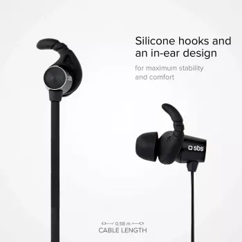 SBS TEEARBT501K Ασύρματα ακουστικά Bluetooth in-ear με μικρόφωνο, Μαύρο