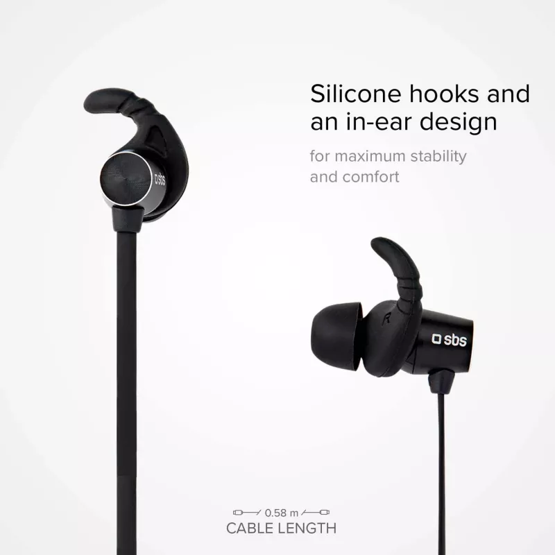 SBS TEEARBT501K Ασύρματα ακουστικά Bluetooth in-ear με μικρόφωνο, Μαύρο