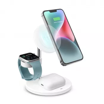 SBS TEWIRMAG3IN1 3-in-1 ασύρματος σταθμός φόρτισης με MagSafe για iPhone, Apple Watch και AirPods