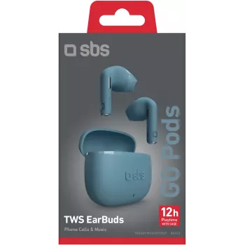 SBS Go Pods ασύρματα ακουστικά TWS, πετρόλ (TEEARTWSGOPODSP)
