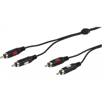 Καλώδιο ήχου Vivanco 2xRCA σε 2xRCA 1.5 m (VVA2RCA15MMK)
