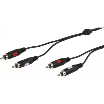 Καλώδιο ήχου Vivanco 2xRCA σε 2xRCA 2.5 m (VVA2RCA25MMK)