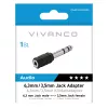 Vivanco VVAJACKAD35F63M Αντάπτορας jack 3,5 mm (θηλυκό σε αρσενικό) Στερεοφωνικός