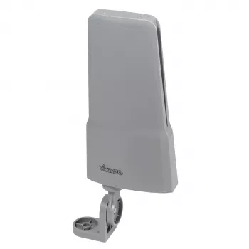 Vivanco VVANOUT42DBG Ενεργή εξωτερική κεραία για DAB/DAB+ και DVB-T/DVB-T2, ενίσχυση 42 dB, F αρσενικό, Μαύρο/Γκρι