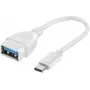 Προσαρμογέας Vivanco USB-C σε USB-A 3.0 10 cm, λευκό (VVITUSBTY3FM01W)