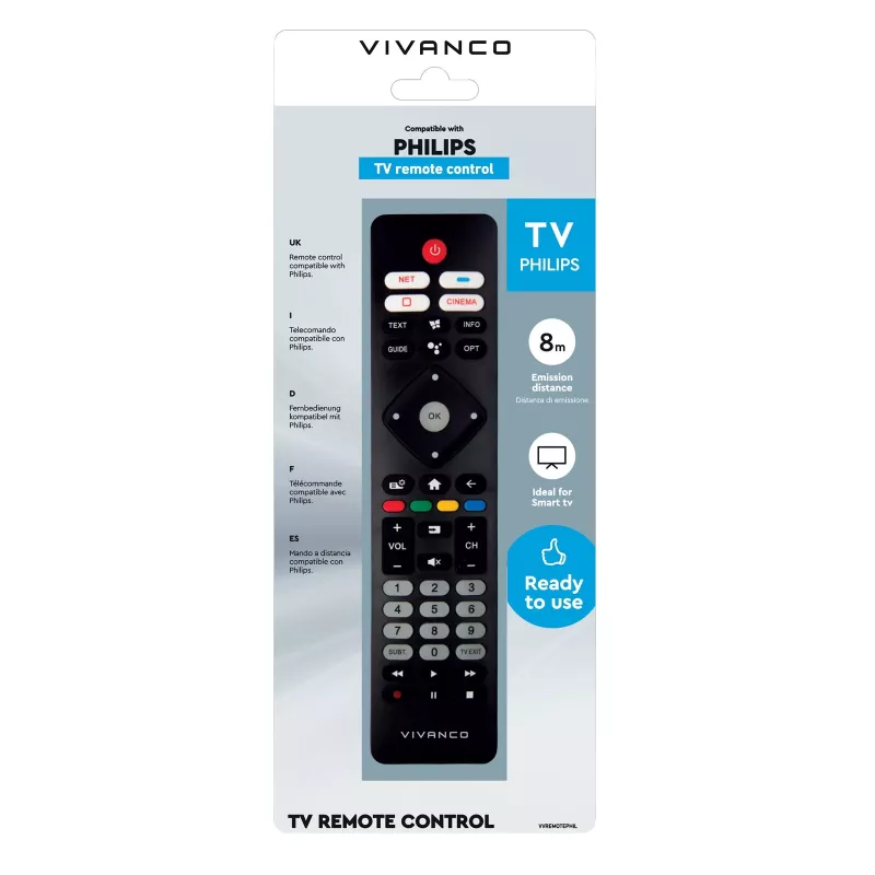 Vivanco VVREMOTEPHIL Καθολικό τηλεχειριστήριο για τηλεοράσεις Philips