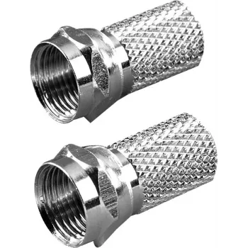 Βύσμα F Vivanco για καλώδιο 6.5 mm, 2 τεμ. (VVSATADAPTF65MM2P)