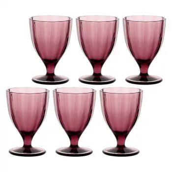 ROSE&TULIPANI σετ από 6 ποτήρια Amami - μωβ, 300 ml