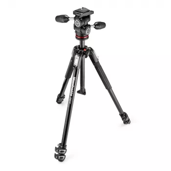 Manfrotto MK190X3-3W1 τρίποδο αλουμινίου με τρισδιάστατη κεφαλή