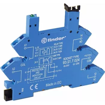 Finder 93.51.7.024 βάση ρελέ 6-24VDC (93517024)