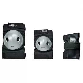 SPOKEY Roces Extra Three Pack Προστατευτικά πατίνια μαύρο-γκρι μέγεθος L