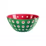 Guzzini Le Murrine πιατέλα σερβιρίσματος 25 cm σμαραγδί/λευκό/κόκκινο