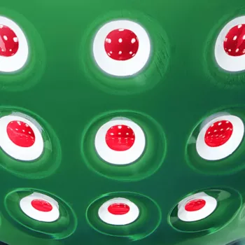 Guzzini Le Murrine σετ 2 μπολ 12 cm σμαραγδί/λευκό/κόκκινο