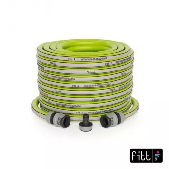 NO NAME Kiuma Lime 1/2 ίντσες 20m λάστιχο κήπου - 5 στρώσεων PVC, NTS Anti-Torsion, 20 bar αντοχή σε ρήξη, ανθεκτικό σε UV και άλγη, χωρίς φθαλικές ενώσεις