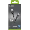 Καλώδιο SBS USB σε microUSB 1 m, μαύρο (LTHL200)