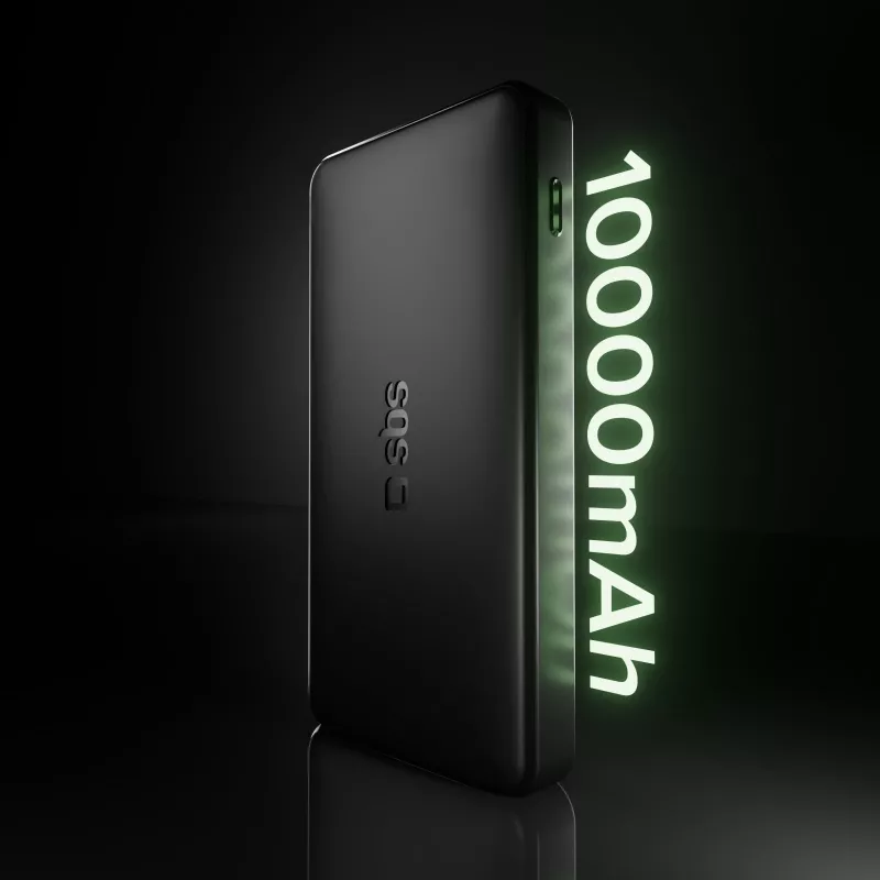 SBS TTBB10000FASTPD20K 10000mAh Power Delivery 20W Powerbank Μαύρο