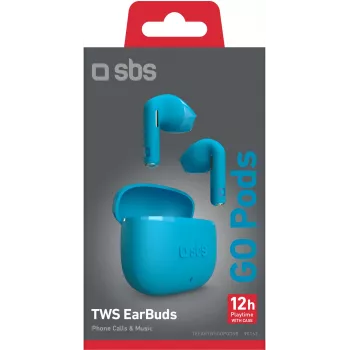 SBS Go Pods ασύρματα ακουστικά TWS, μπλε (TEEARTWSGOPODSB)