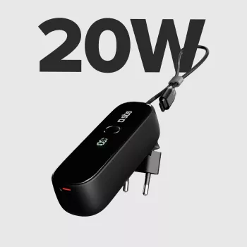 SBS TETRBB5000PD20 5000 mAh 20W Power Delivery Powerbank Μαύρο